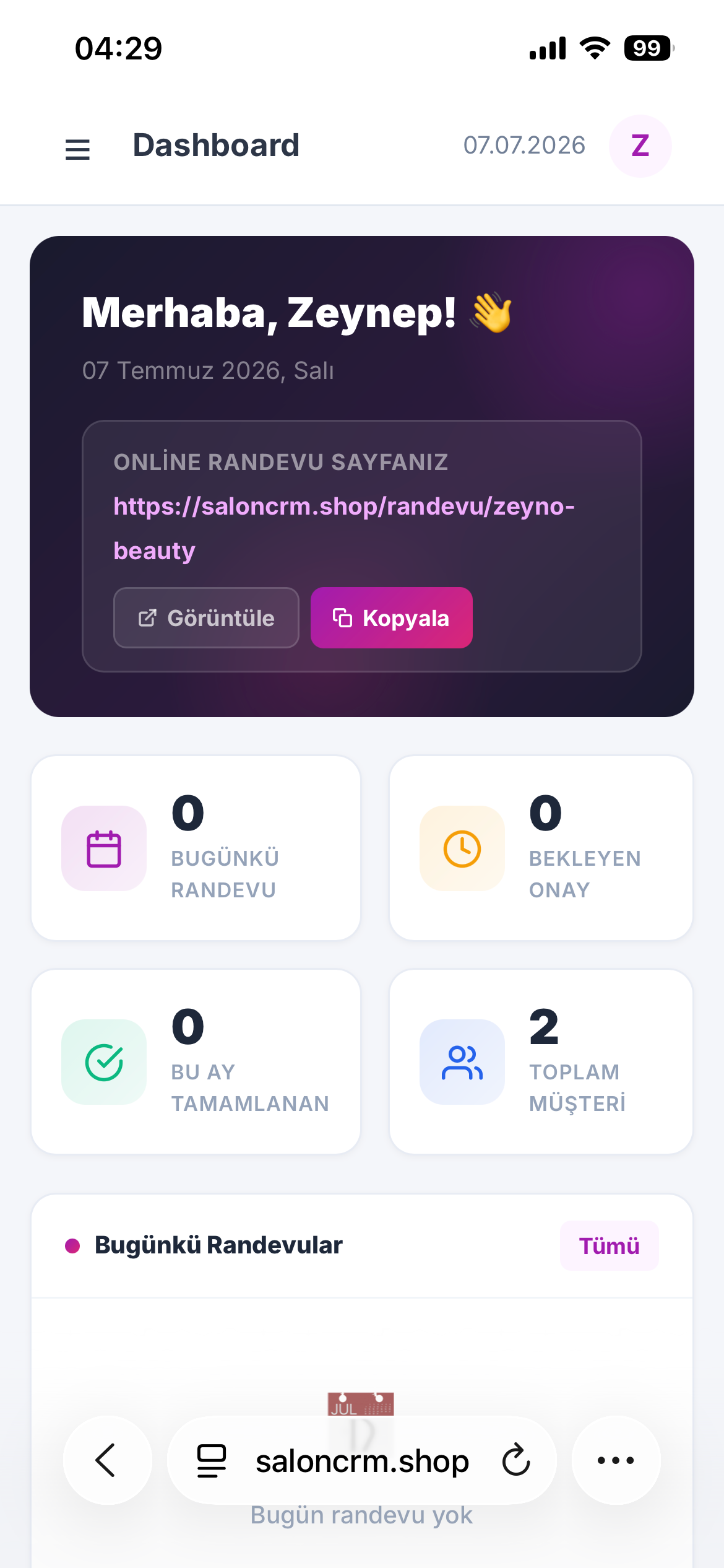 Dashboard