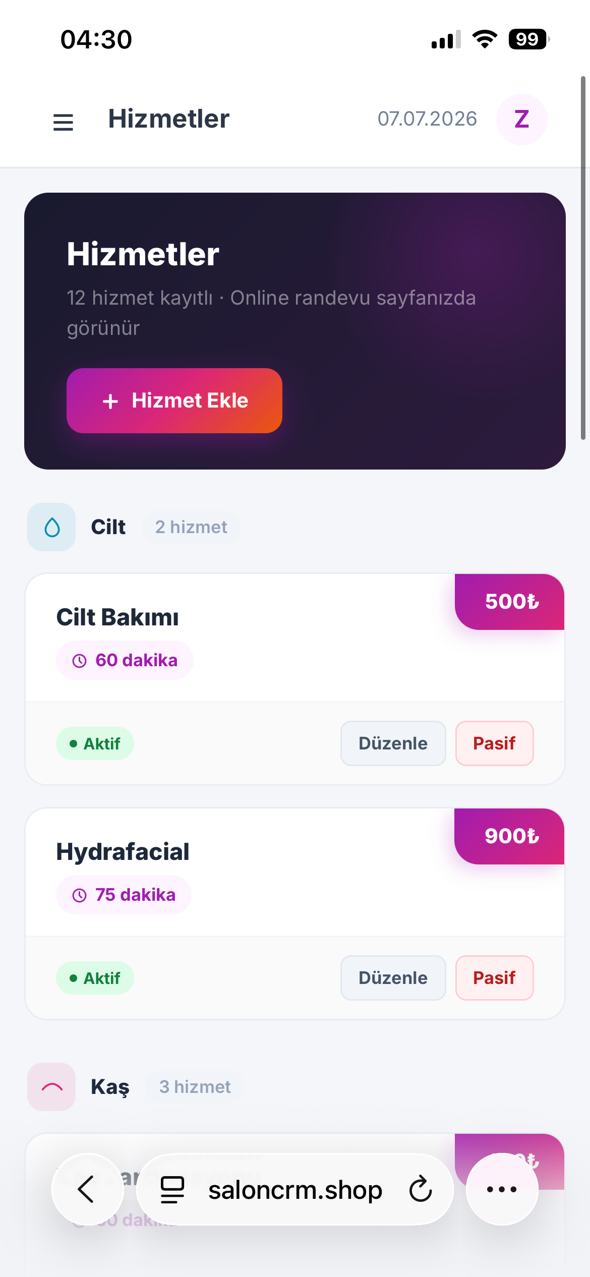Hizmetler
